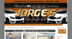 Desktop Screenshot of jorgesbodyshop.com